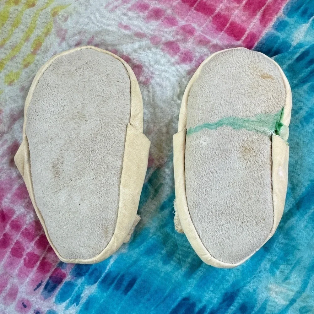 Vintage Baby Leather Moccasins Shoes